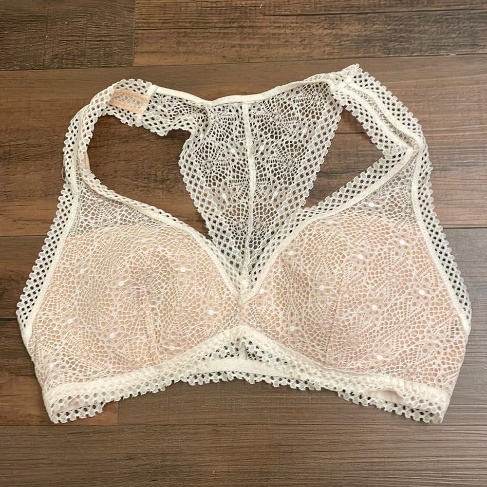 Victoria’s Secret white lace bralette